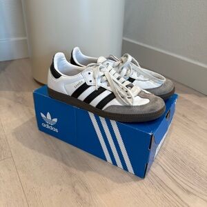 Adidas White + Black Samba OG